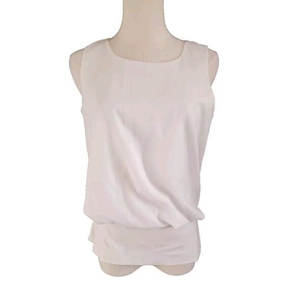 Cabi Tops 5226 White Spring Indulgence Sleeveless Tank Overlay Small - Picture 2 of 6